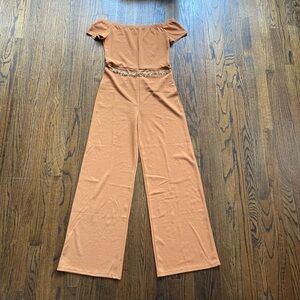 Off-Shoulder Jumpsuit